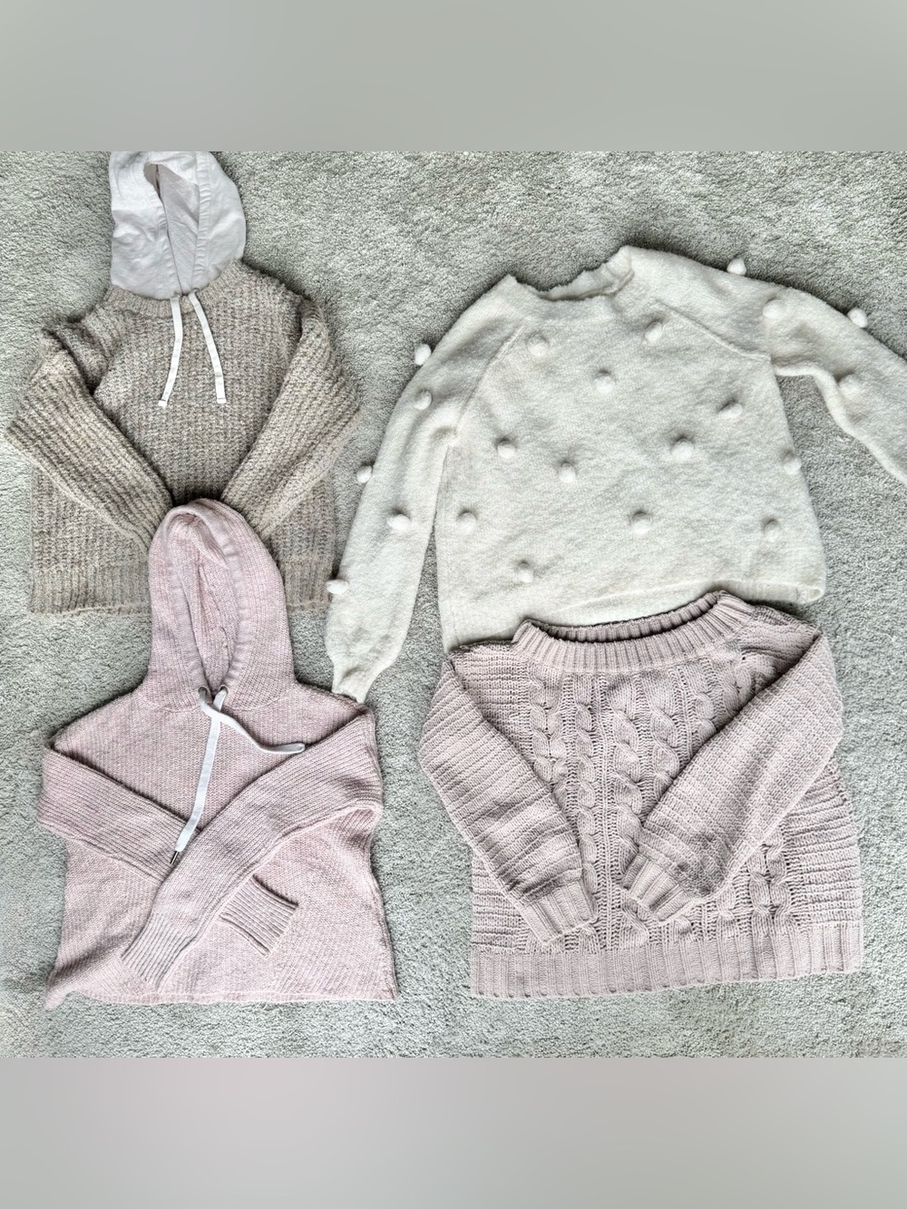 American Eagle aerie fall sweater bundle XS textured and cable knit